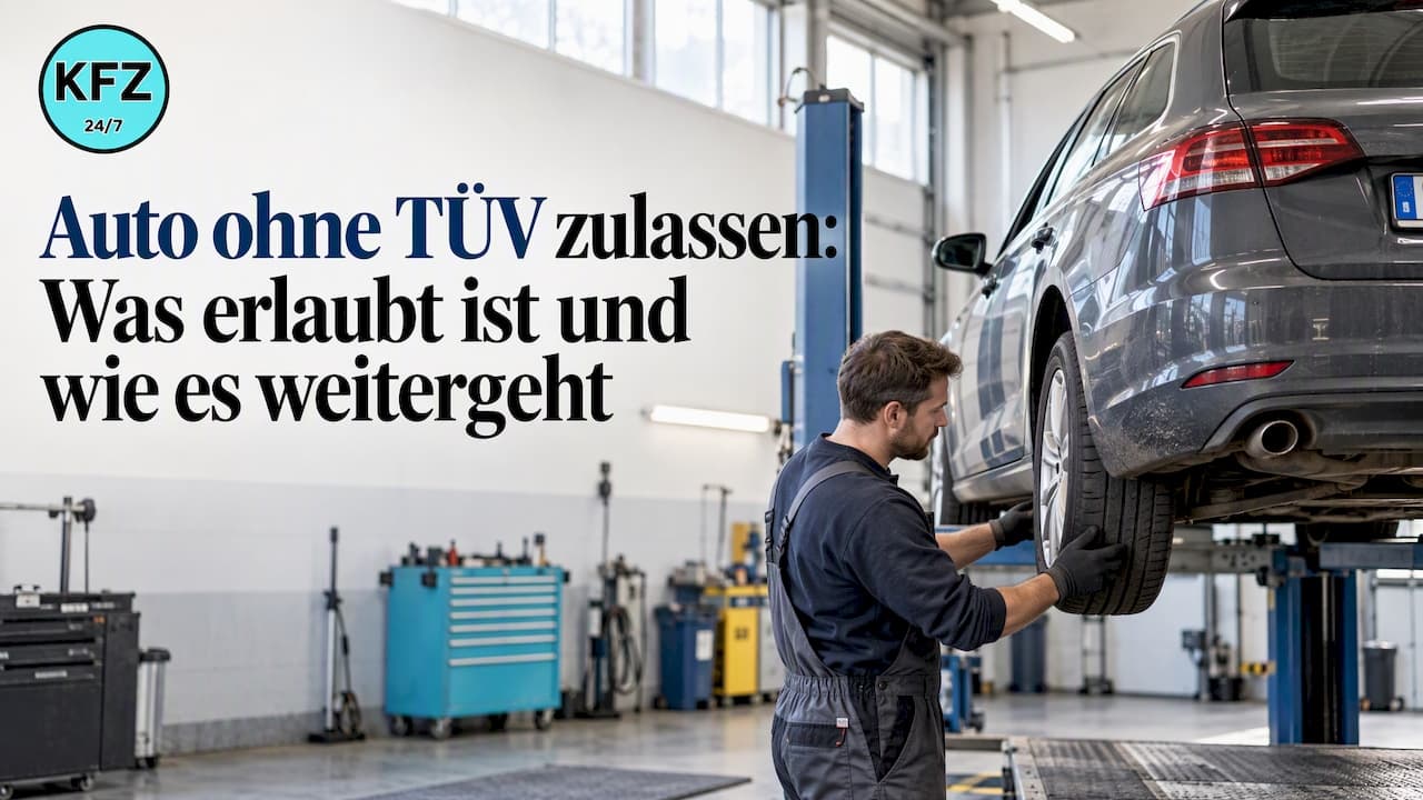 Auto ohne TÜV zulassen: Was erlaubt ist und wie es weitergeht